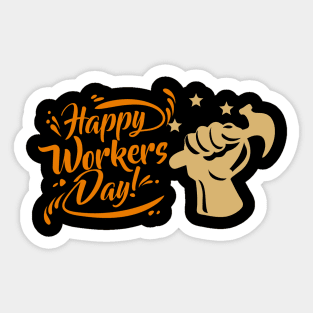 Happy Workers Day Sticker